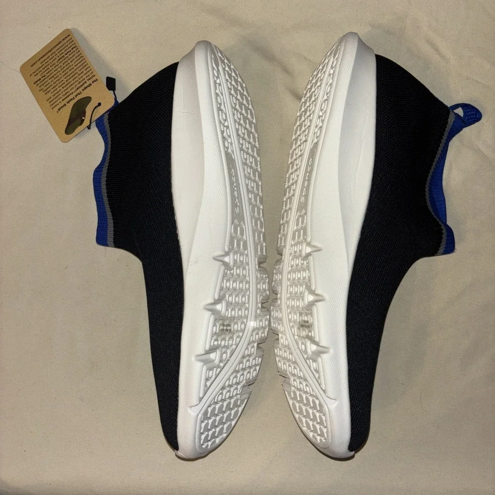 NIB Spenco 10 B Pure Love Pull On Sneaker Black Waco Shoe Orthotic Knit $89